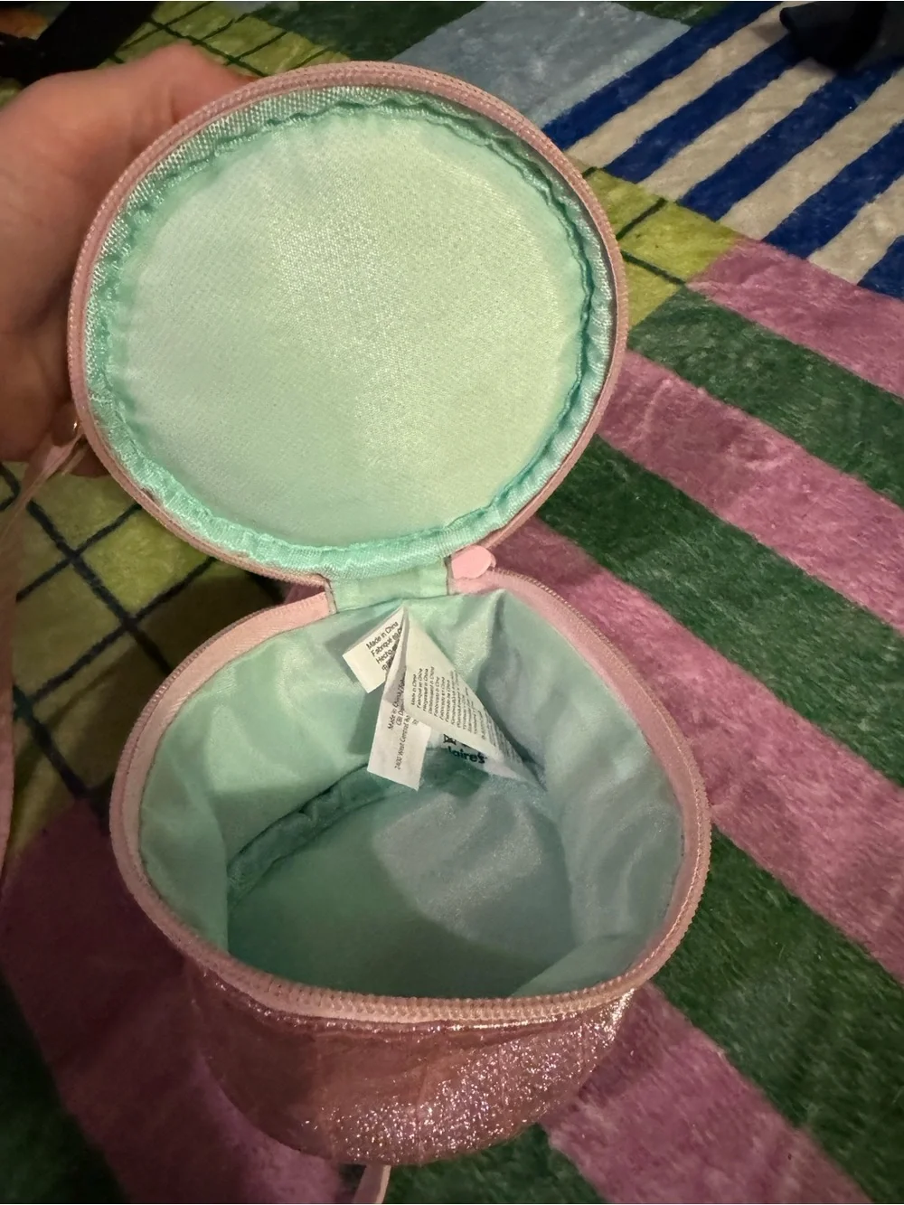 Kids Cupcake Crossbody Bag - Pink & Mint